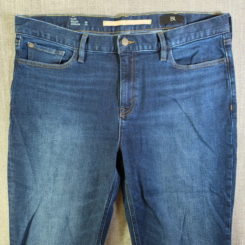 Banana Republic Jeans Mens 38/32 Blue Traveler Denim‎ Slim Stretch